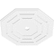 Ekena Millwork Westin Architectural Grade PVC Ceiling Medallion, 36"OD x 3"ID x 14 1/4"C x 1"P, One-Piece CMP36WN-03000 - alternate 4
